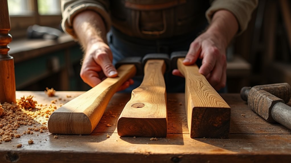 axe handle wood selection