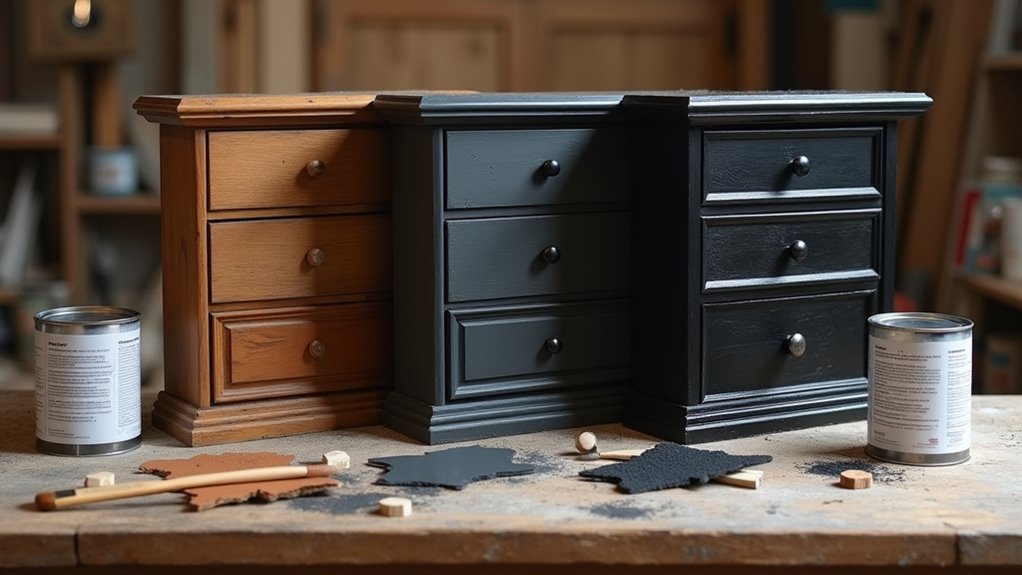 black paints for furniture