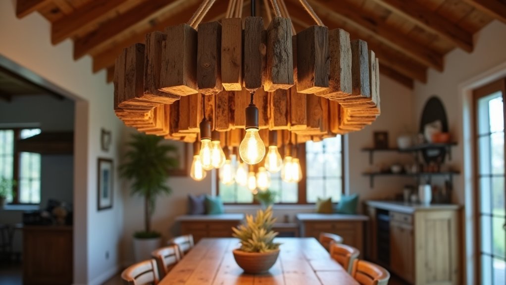 reclaimed wood lighting projects