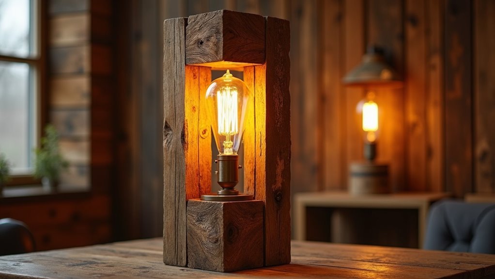 reclaimed wood lighting projects