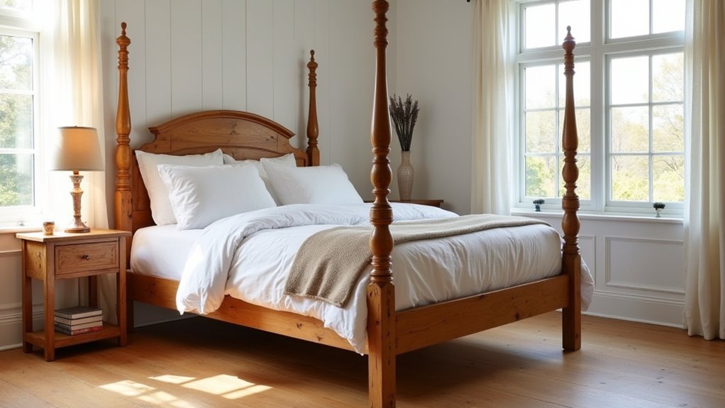 rustic traditional bed frames