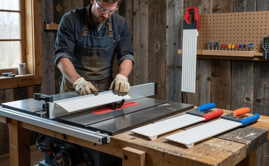 five featherboard table saws