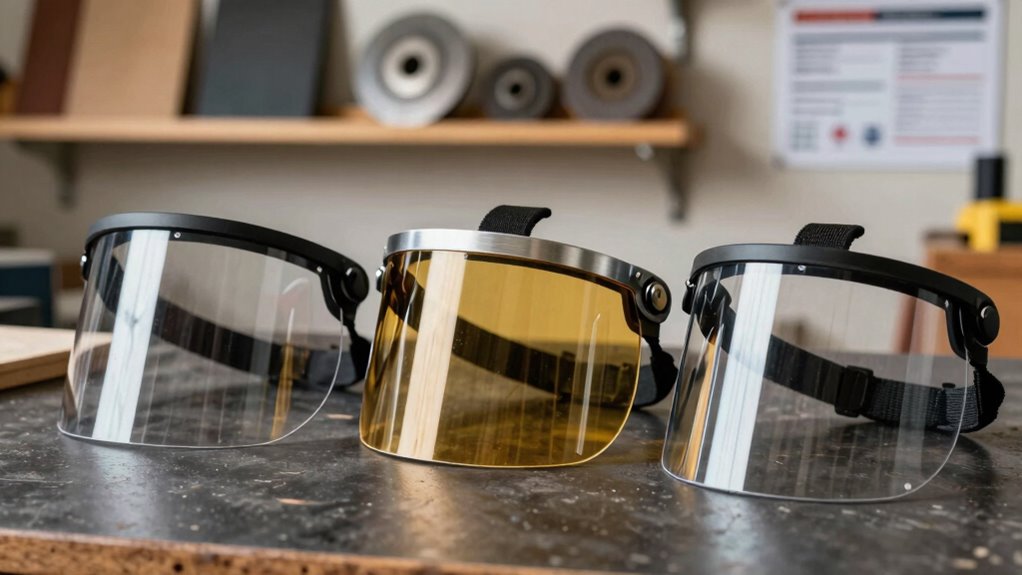 impact protective lens with ventilation